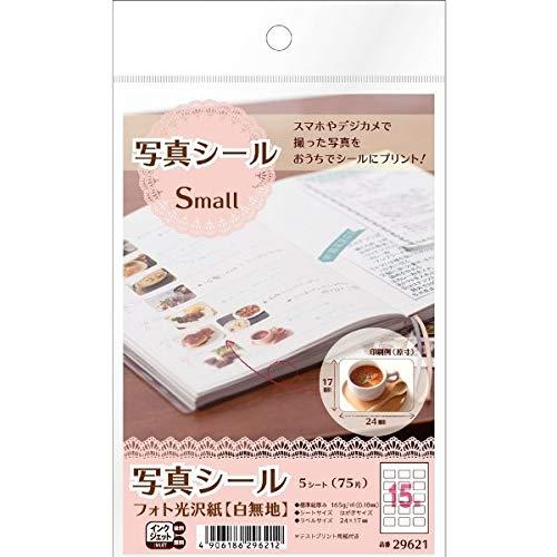 A-One Photo Sticker Glossy Photo Paper 15-Sheet Pack 5 Sheets 29621