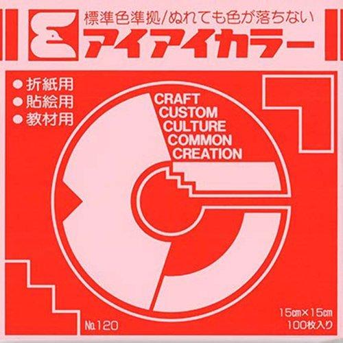 Ehime Paper Crafts Single-Color Origami Paper AI-TAN3 Shu-iro 15cm Square 100 Sheets