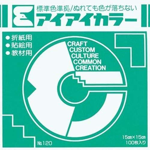 Ehime Paper Crafts Single-Color Origami Paper AI-TAN30 Blue-Green 15cm Square 100 Sheets