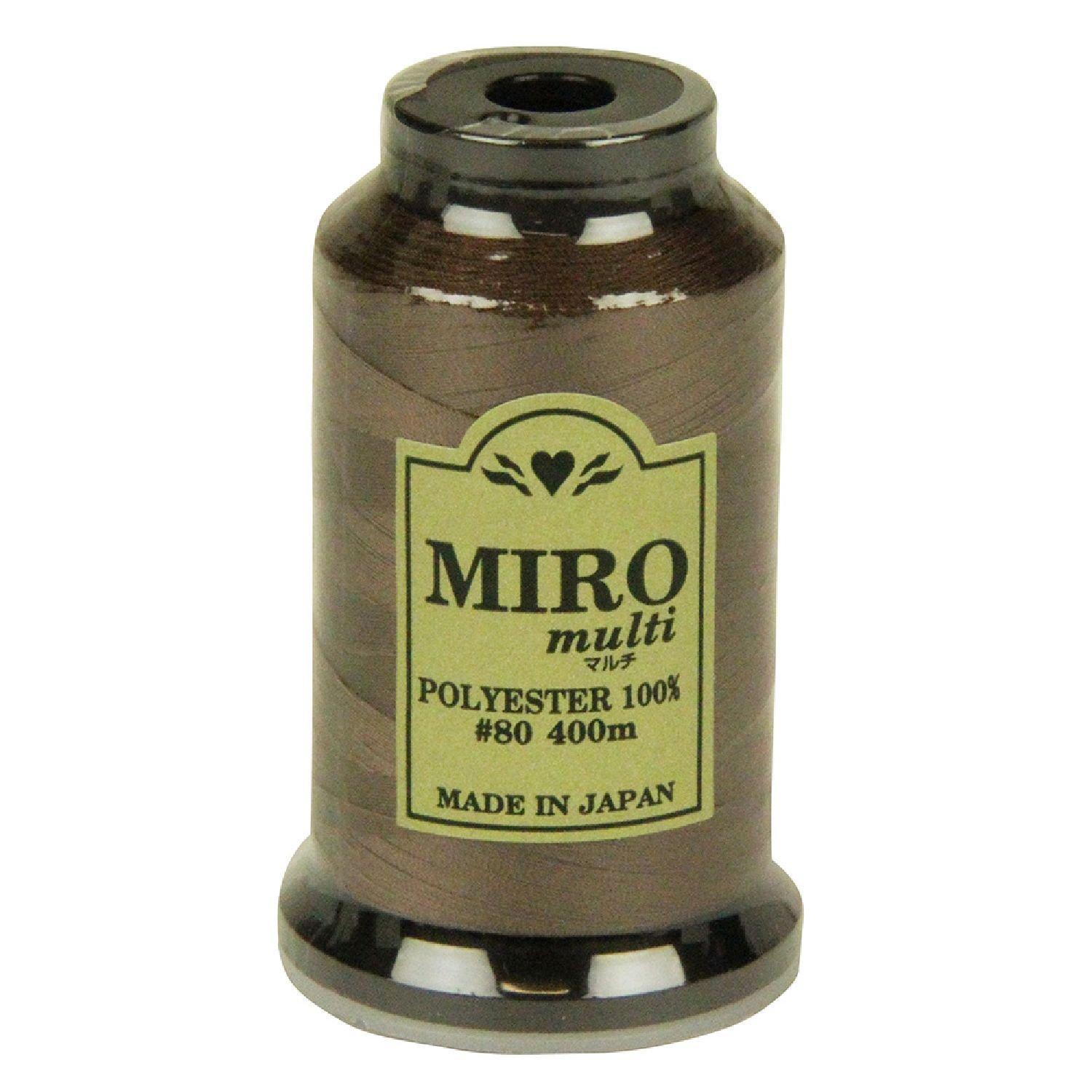 MIRO Multi-Purpose Sewing Thread for Home Use #80 400m Spool Color No. 47 Fine and Strong Lock Thread for Both Lockstitch and Straight Stitch Made in Japan