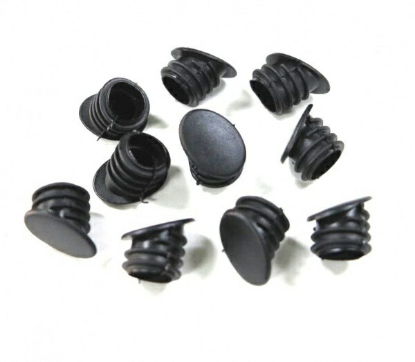 Stem Caps, 10-Pack (Large), Black