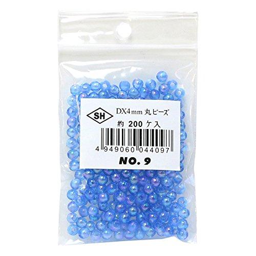 Shimamura Round Beads 200-Piece DX 4mm Blue ASH-DX4M-9
