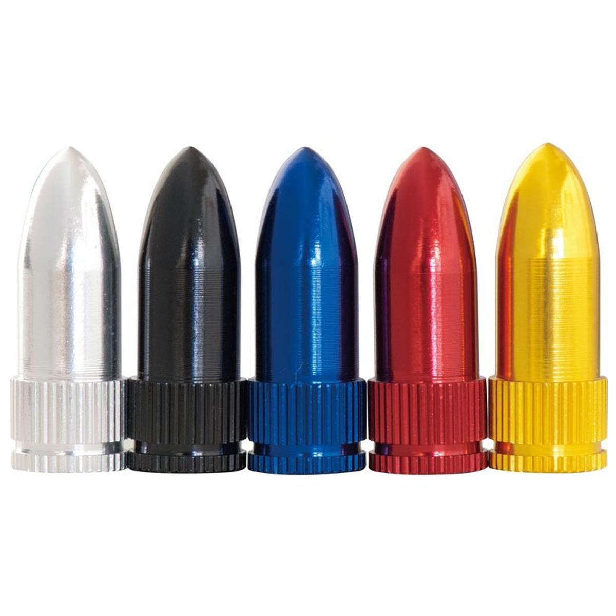 Aluminum Shell-Shaped French Valve Caps, Set of 2, Gold