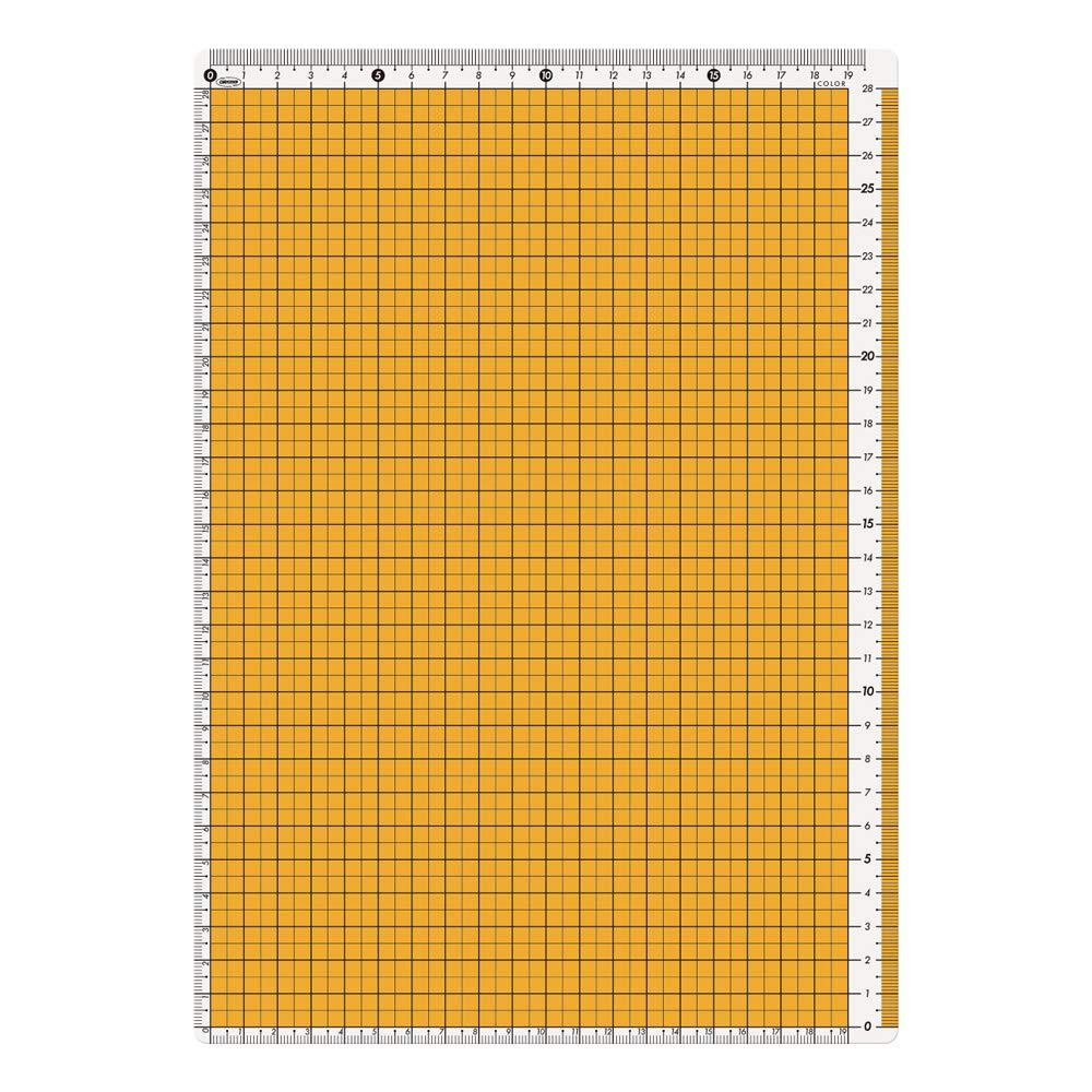 Kyoei Plastic Ruler Pad Grid A4 Yellow - CPK-A4-Y