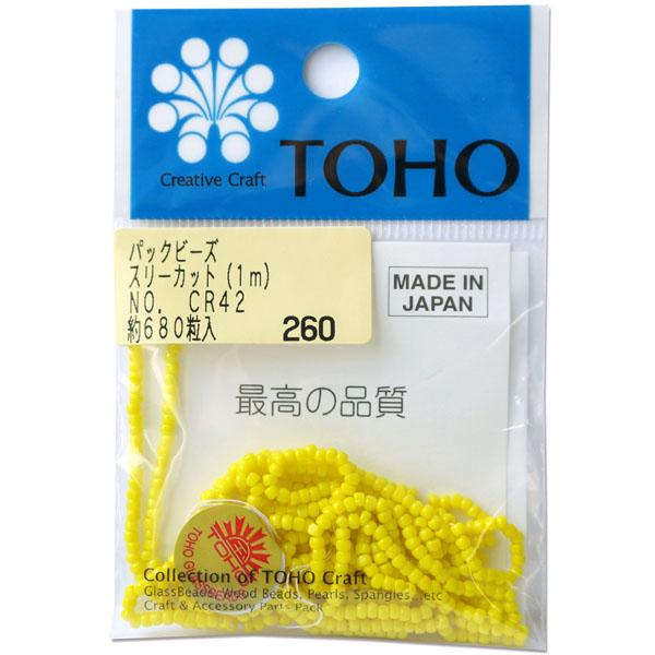 TOHO Three-Cut Beads Threading Beads Approx. 2.2mm Outer Diameter 1m Roll CR-42
