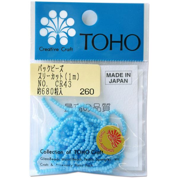 TOHO Three-Cut Beads Threading Beads Approx. 2.2mm Outer Diameter 1m Roll CR-43