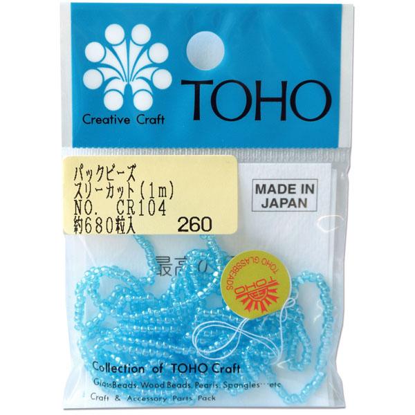 TOHO Three-Cut Beads Threading Beads Approx. 2.2mm Outer Diameter 1m Roll CR-104