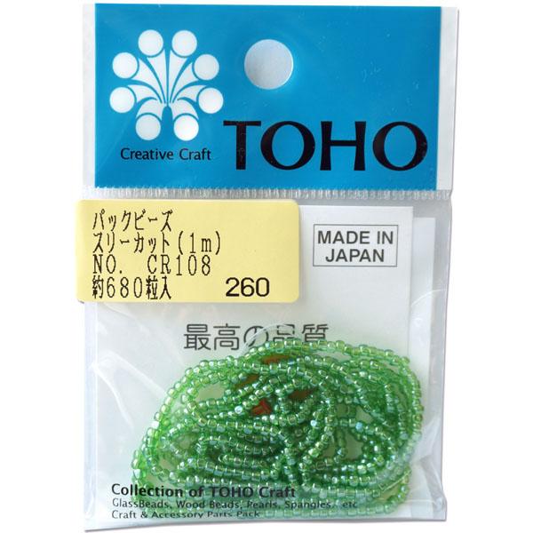 TOHO Three-Cut Beads Threading Beads Approx. 2.2mm Outer Diameter 1m Roll CR-108