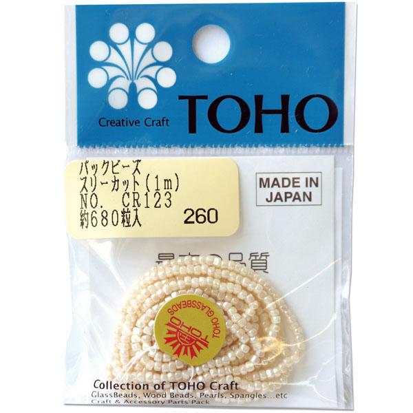 TOHO Three-Cut Beads Threading Beads Approx. 2.2mm Outer Diameter 1m Roll CR-123