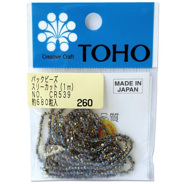 TOHO Three-Cut Beads Threading Beads Approx. 2.2mm Outer Diameter 1m Roll CR-539