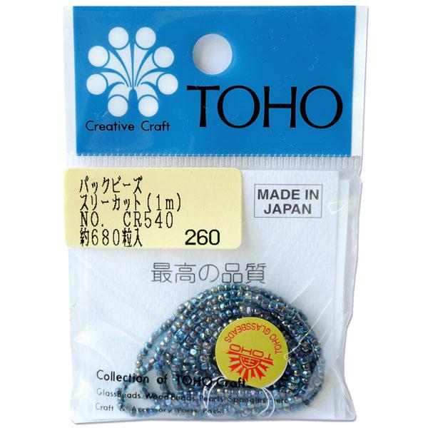 TOHO Three-Cut Beads Threading Beads Approx. 2.2mm Outer Diameter 1m Roll CR-540