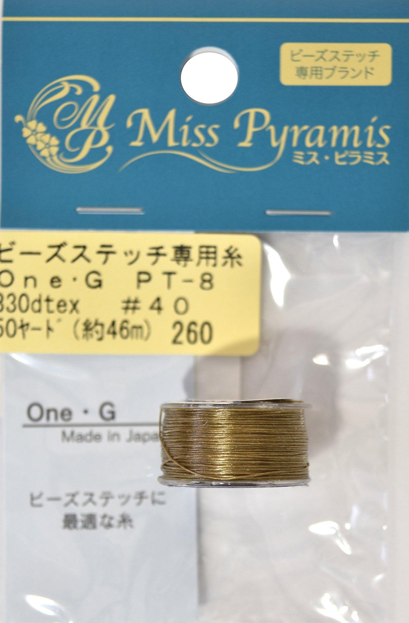 TOHO Bead Stitch Special Thread One・G #40 PT-8 Sand Ash Approx. 46m Roll