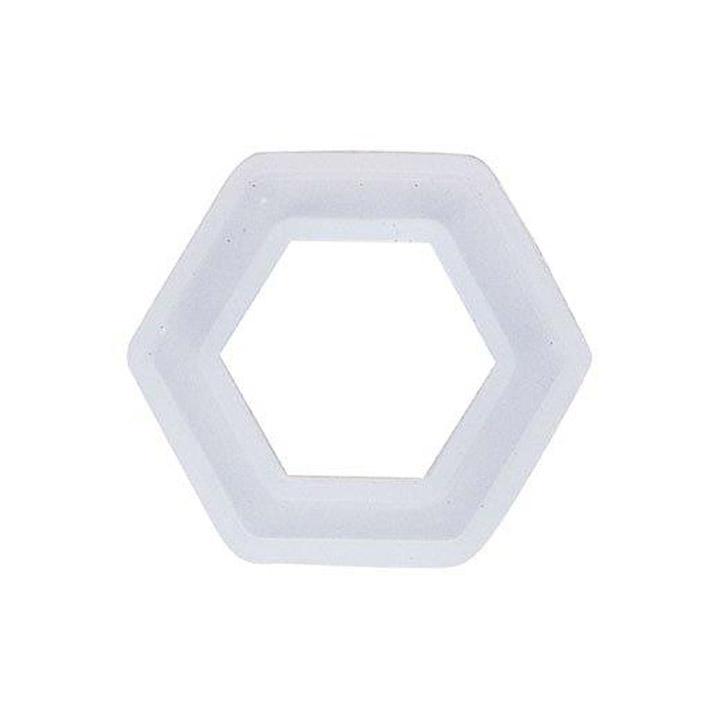 KIYOHARA Craft Gallery Resin Craft Silicone Frame Hexagon Width 35mm × Height 31mm Includes Special Film RSH-02