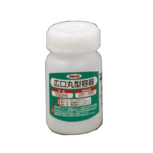 Asahipen Plastic Container Wide-Mouth Round Container 100ml 1028-04 With Lid Made in Japan