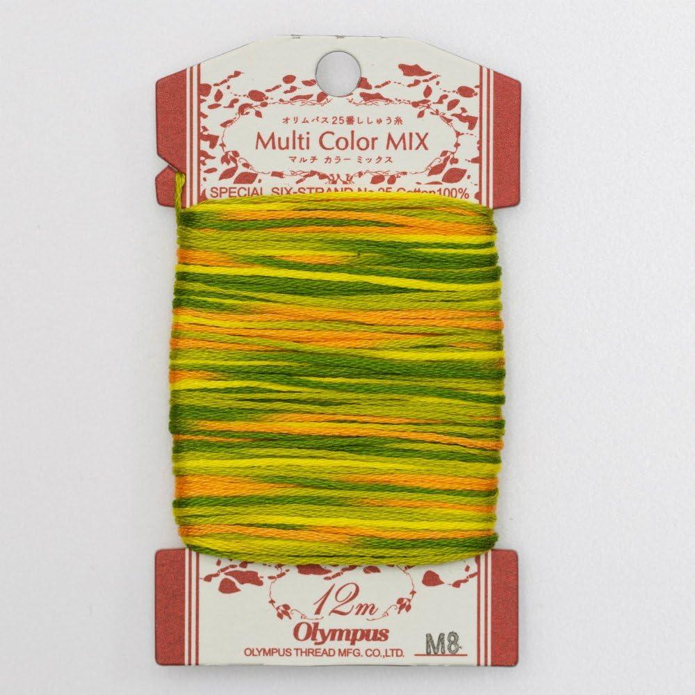 Olympus No. 25 Embroidery Thread Multi-Color Mix M8