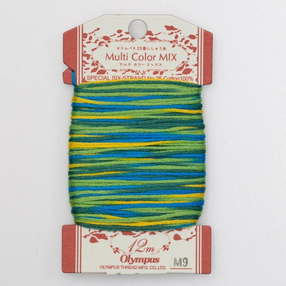 Olympus No. 25 Embroidery Thread Multi-Color Mix M9