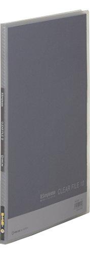 King Jim Clear File Simples (Transparent) 10-Pack A4 186TSPH Gray