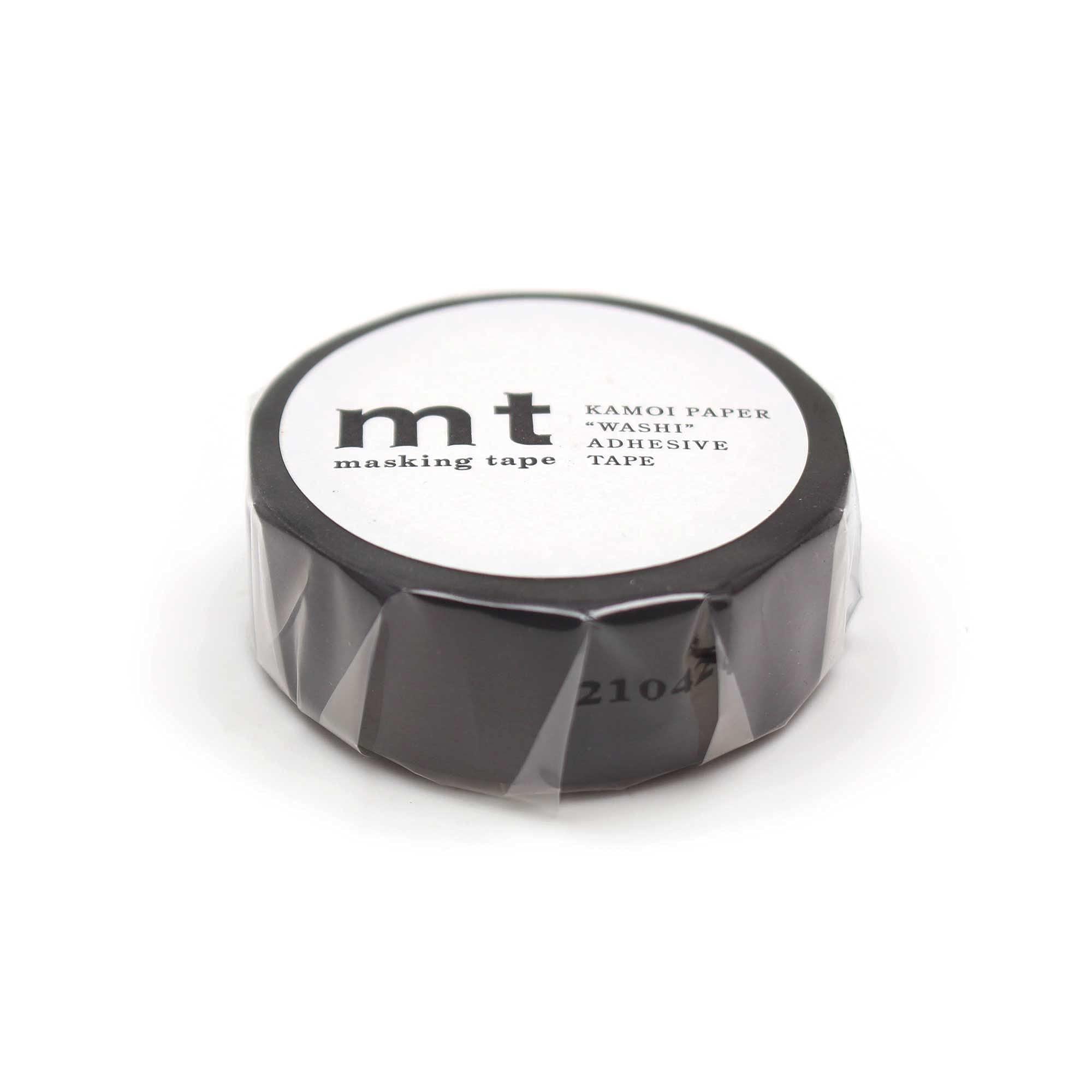 Kamo-i mt Masking Tape MT01P207R Matte Black│Seal Masking Tape