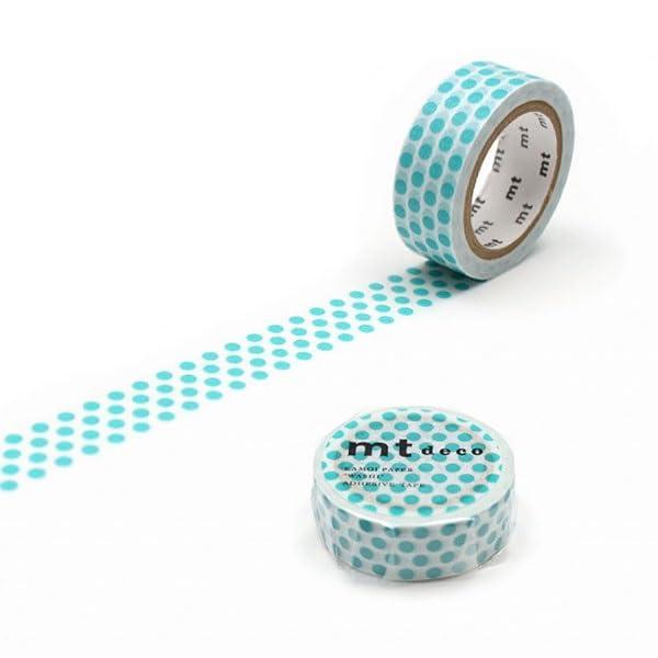 mt 1P Masking Tape Dot Camo-i Kako Paper (15mm × 7m) (Ice)