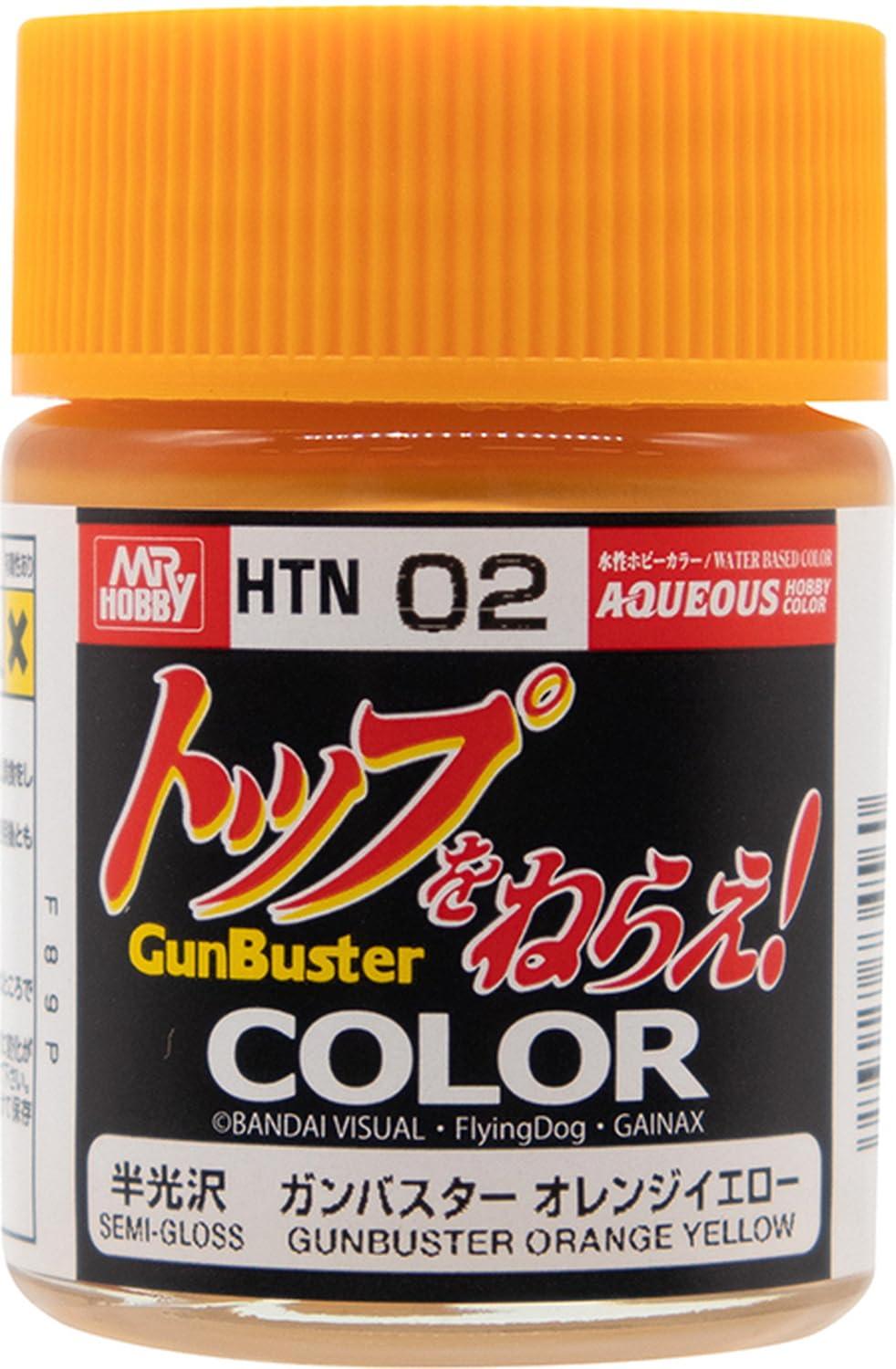 GSI Creos Water-Based Hobby Color Aim for the Top! Gumbuster Orange Yellow 18ml Model Paint HTN02