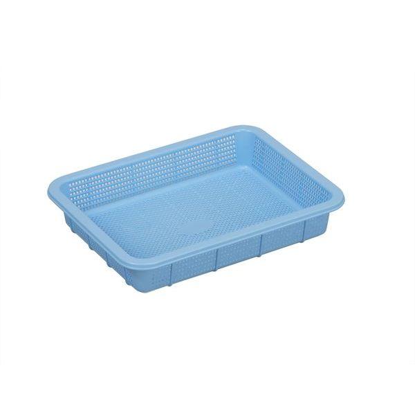TONBO Tonbo Assist Antibacterial Square Strainer (PP) Shallow Type 3 Blue