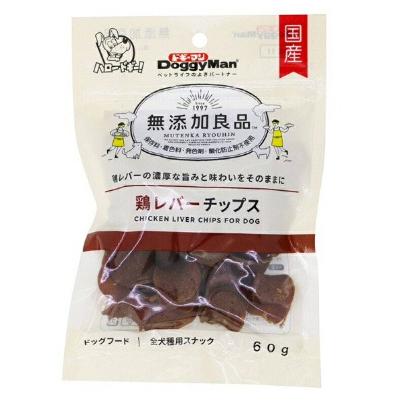 Doggyman Additive-Free Premium Chicken Liver Chips 60g