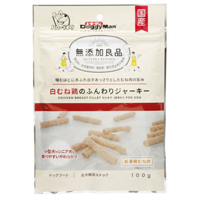 Doggyman Additive-Free Premium White-Breasted Chicken Fluffy Jerky 100g Dog Treat