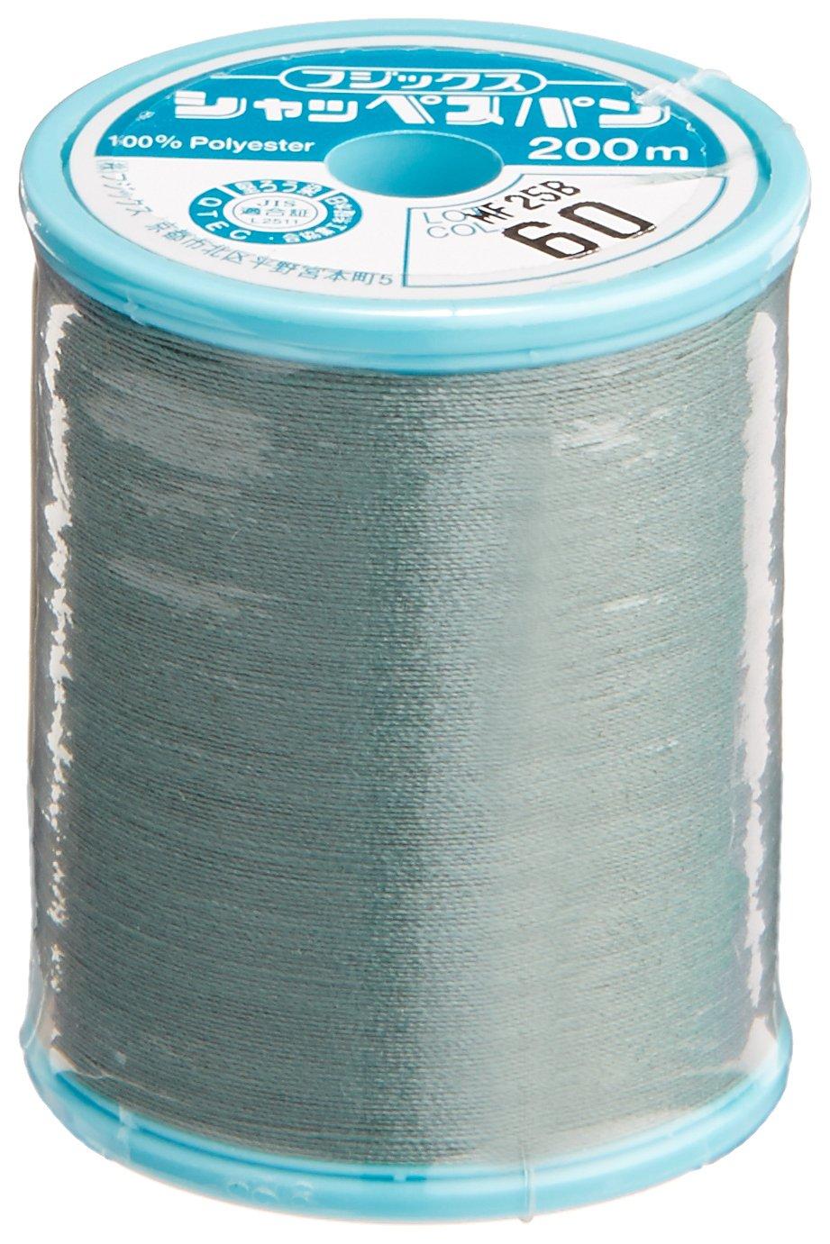 FUJIX Shappespan Sewing Thread for Regular Fabrics, Thickness 60, 200m Spool #60 Green F56
