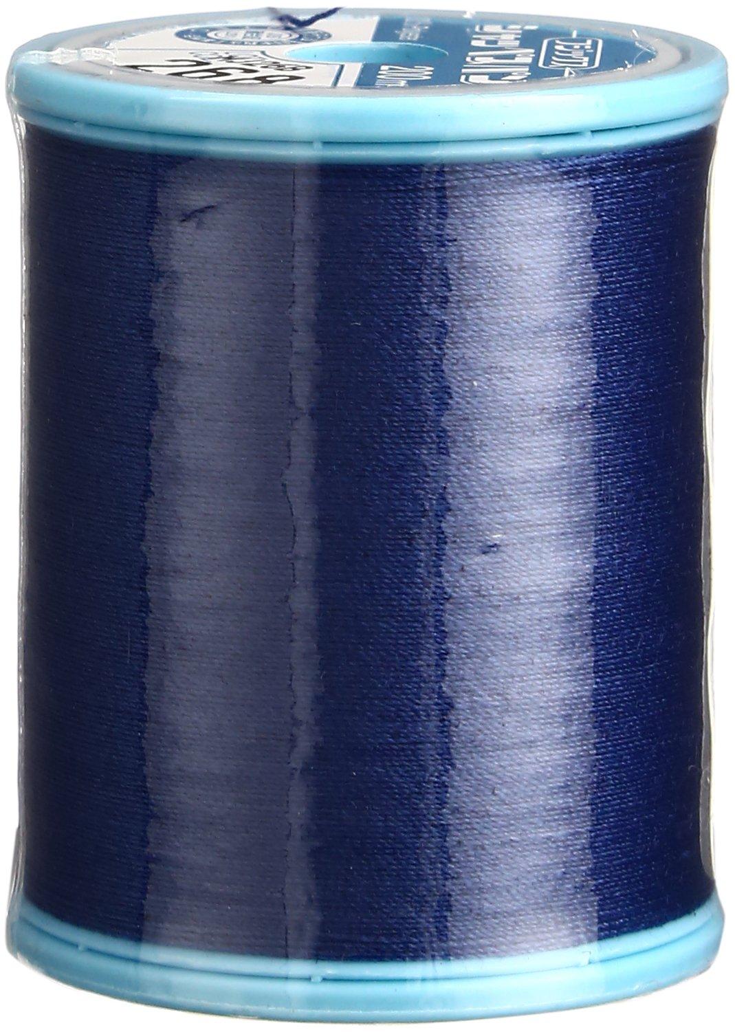 FUJIX Shappespan Standard Weight Sewing Thread No. 60 200m Spool #268 Navy Blue F56