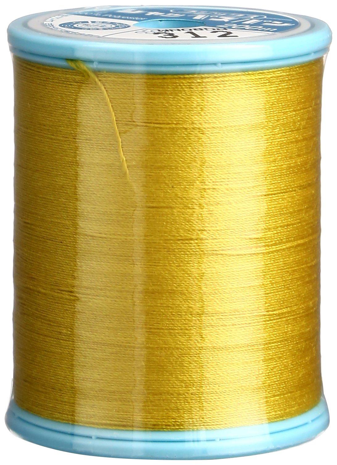 FUJIX Shappespan Standard Weight Sewing Thread No. 60 200m Spool #312 Yellow Series F56