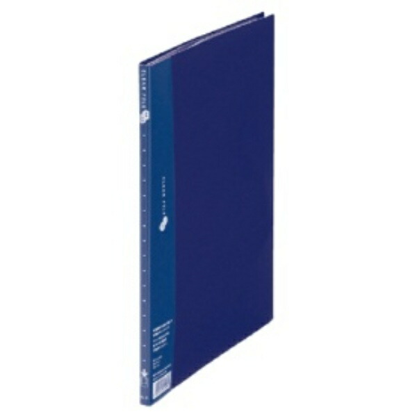 Plus Clear File Super Economy A4-S 10-Pocket Navy 88-411