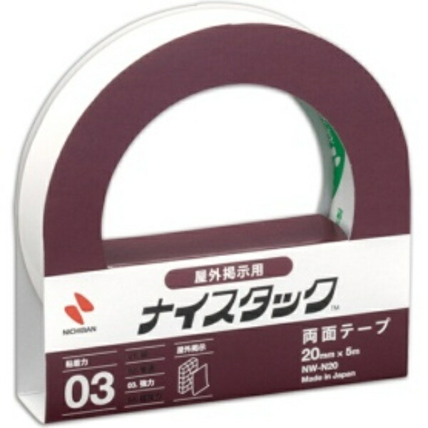 Nichiban Double-Sided Tape Nice Tack (Outdoor Display) 20mm x 5m NW-N20