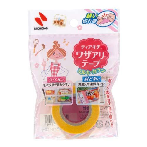 Nichiban Dia Kichi Waza Ari Tape Refill Yellow 25mm x 6m DK-WAN2549 Meal Prep Freezer Storage Sealing Tape