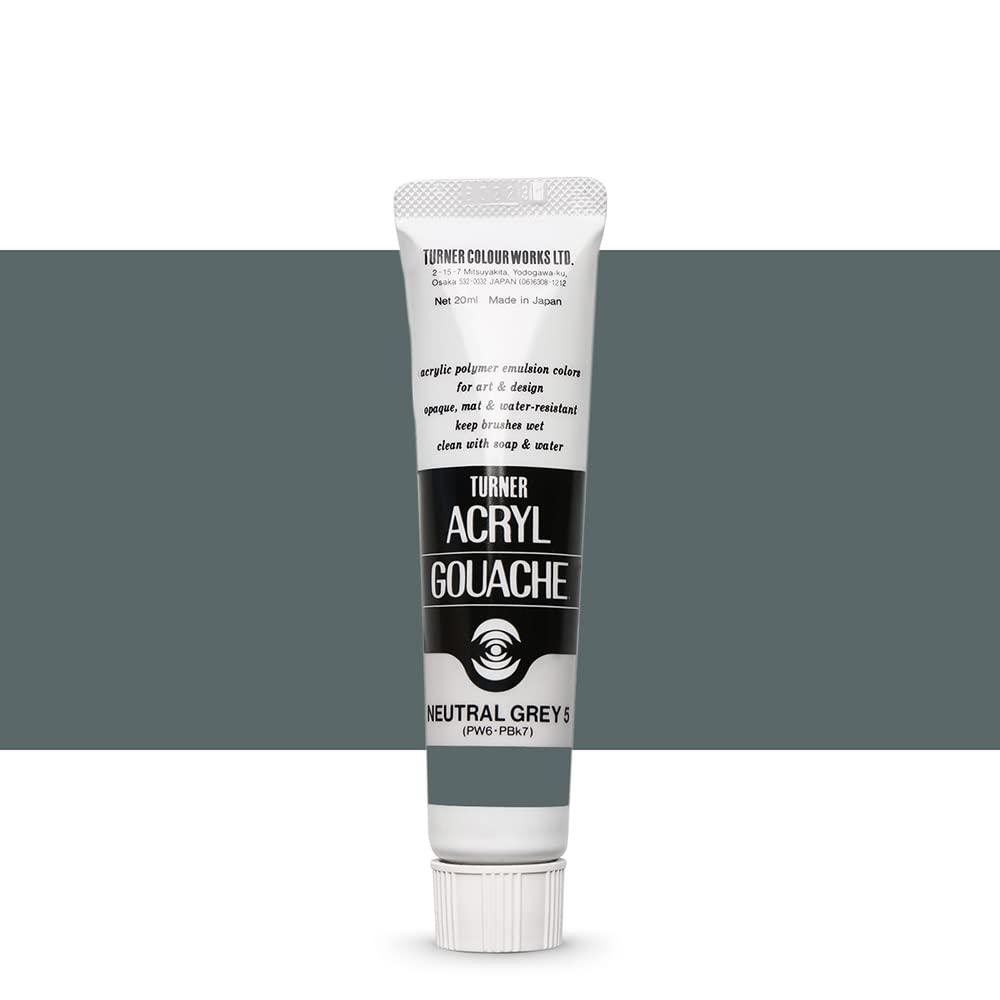 Turner Color Acrylic Gouache Neutral Gray 5 AG020004 20ml (No. 6)