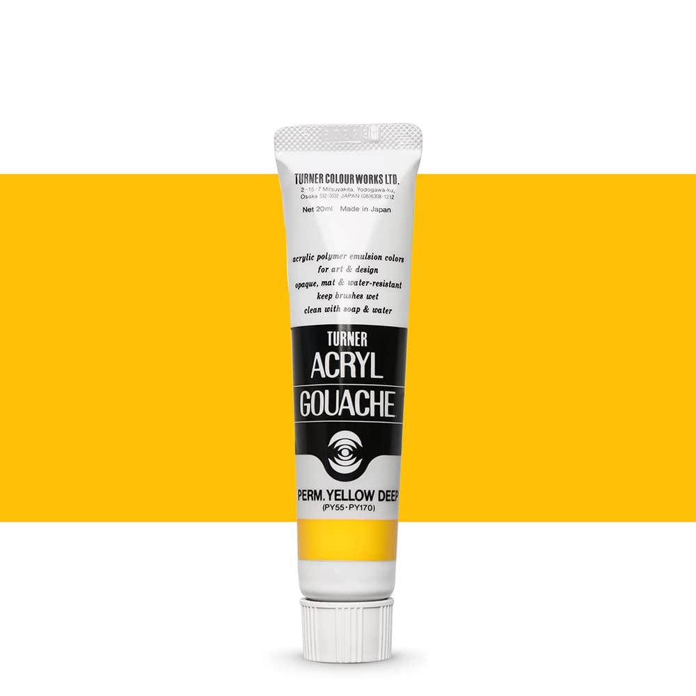 Turner Color Acrylic Gouache Permanent Yellow Deep AG020012 20ml (No. 6)