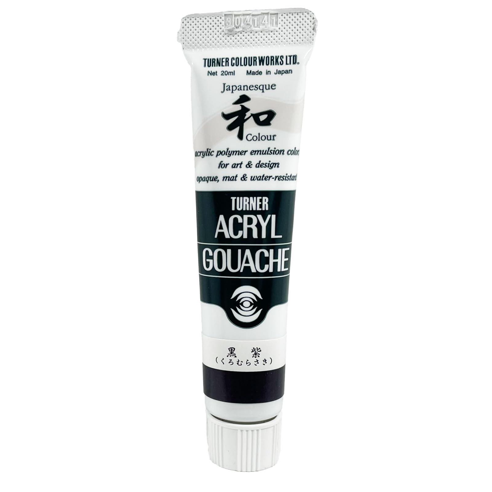Turner Color Acrylic Gouache Japanesque Color Black Purple AG020363 20ml (No. 6)