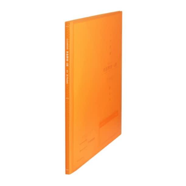 Buton Clear Book Name-in A4 20-Pocket Orange CBN-A4-20COR