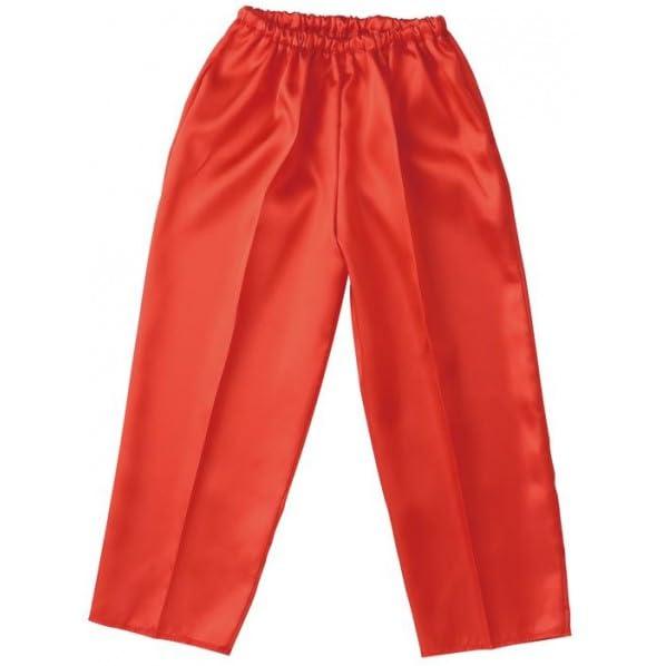 Soft Satin Tapered Pants Red C