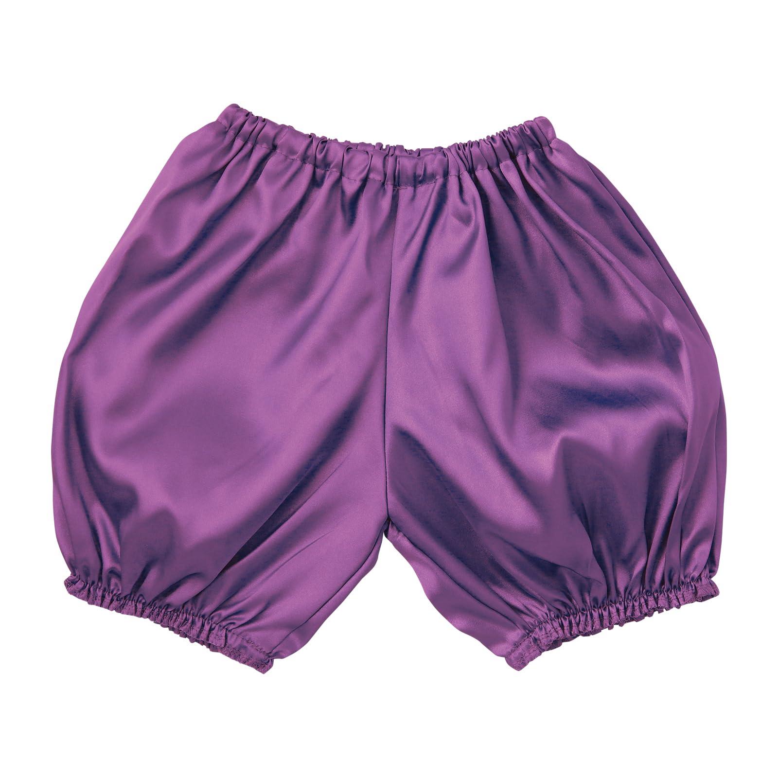 Soft Satin Pumpkin Pants Purple C