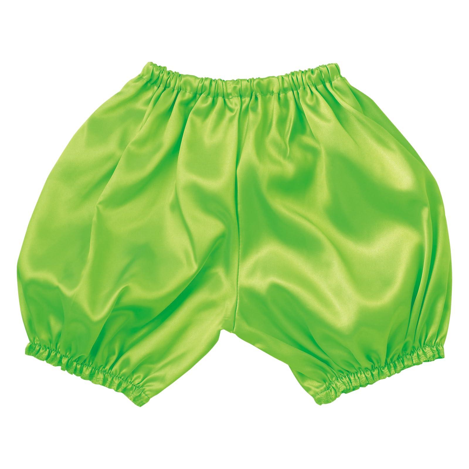 Soft satin pumpkin pants, yellow-green C