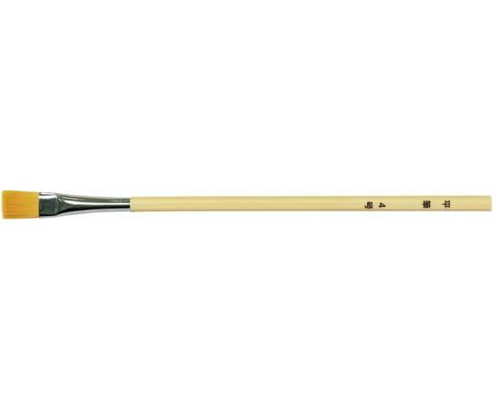 Nylon Hex White Handle Design Flat Brush No. 4