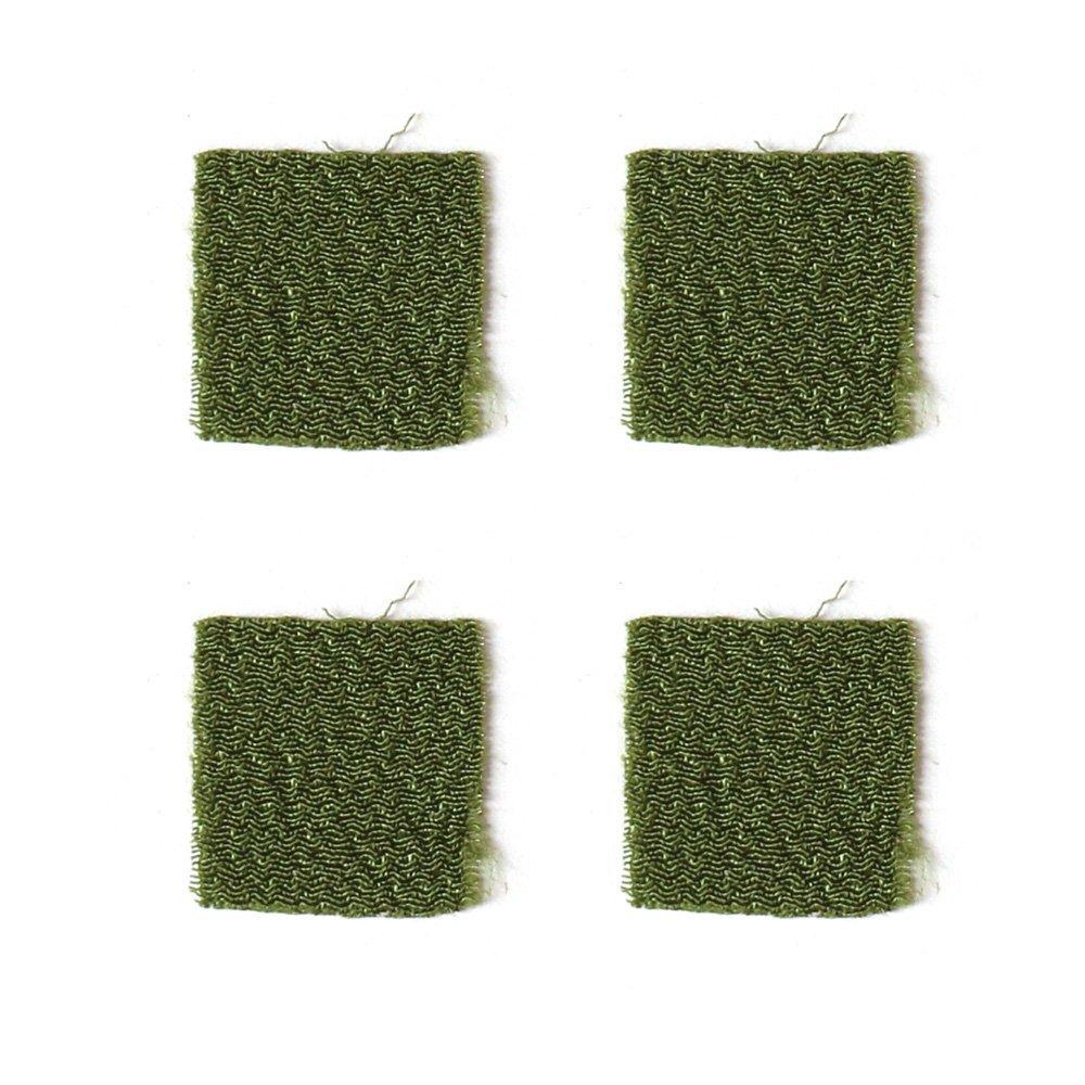 Nippon Chuko Pre-Cut Tsumami Craft Chirimen Fabric, Plain, 30 Sheets, 18×18mm, 11 Deep Green S50CH18-11 Japanese Handicrafts Tsumami Craft Tsumami Craft Chirimen Cut