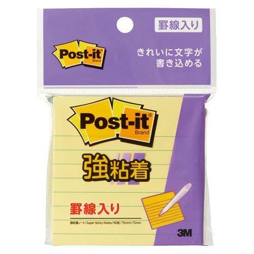 3M Post-it® Notes Strong Adhesive Ruled Yellow 630SS-RPY