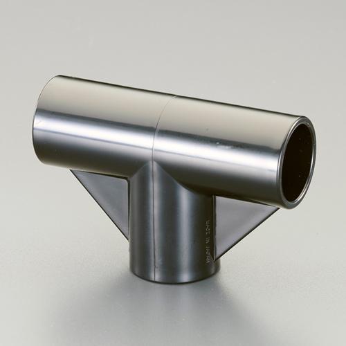 [Pipe Rack Use] 3-Way Plastic Joint (Black)