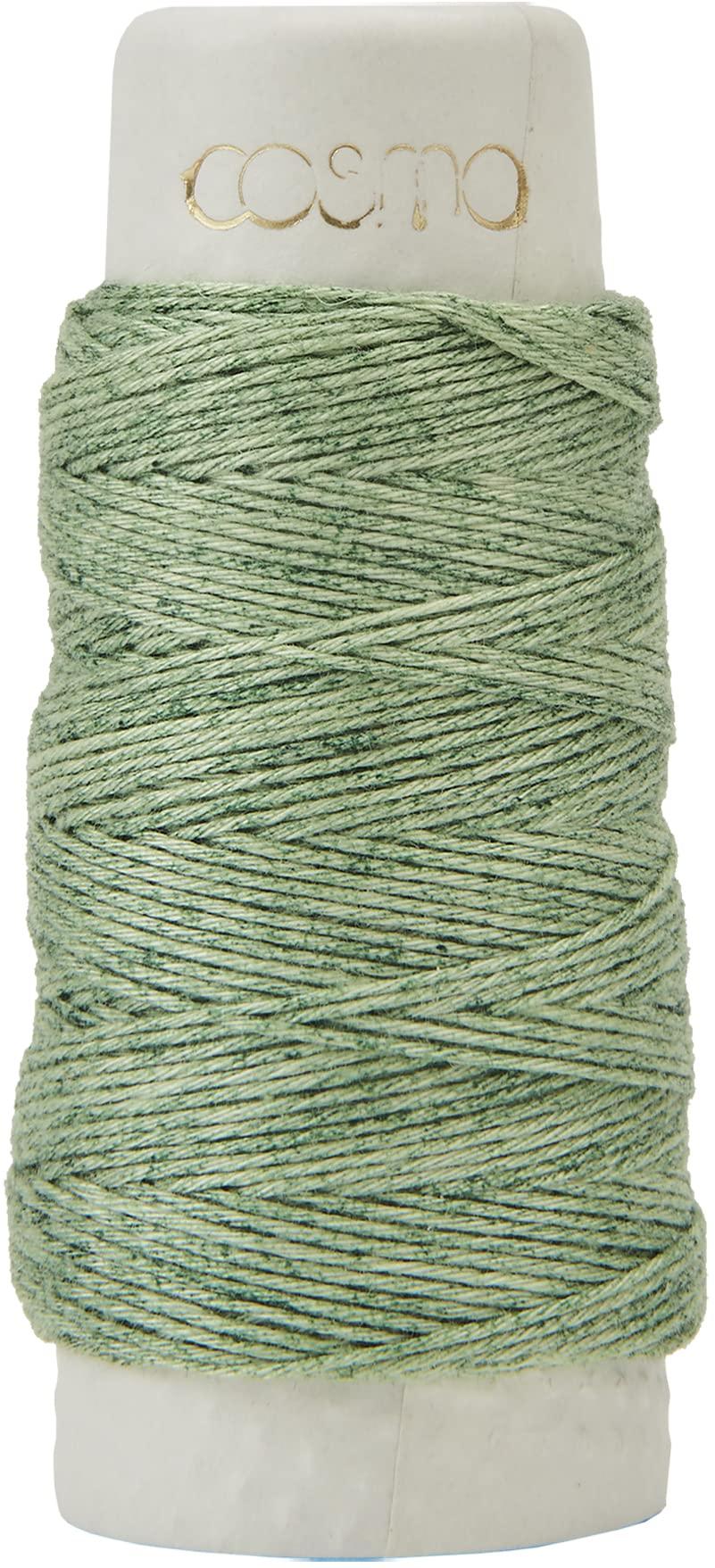 Cosmo LECIEN (Lucian) Hidamari Sashiko Thread Approx. 30m Col.202 Green Family Spec 89