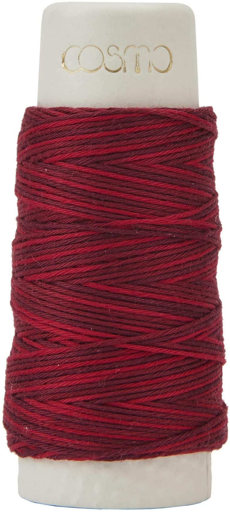 Cosmo LECIEN Hidamari Sashiko Thread Approx. 30m Col.401 Red Gradient 89