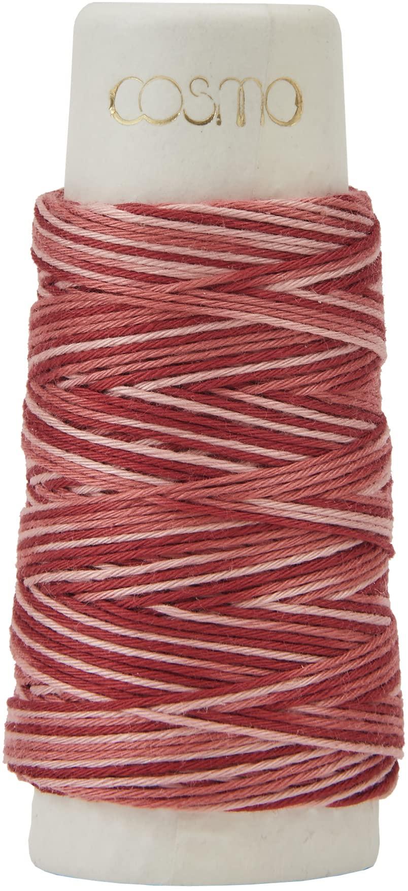 Cosmo LECIEN Hidamari Sashiko Thread Approx. 30m Col.402 Pink Gradation 89