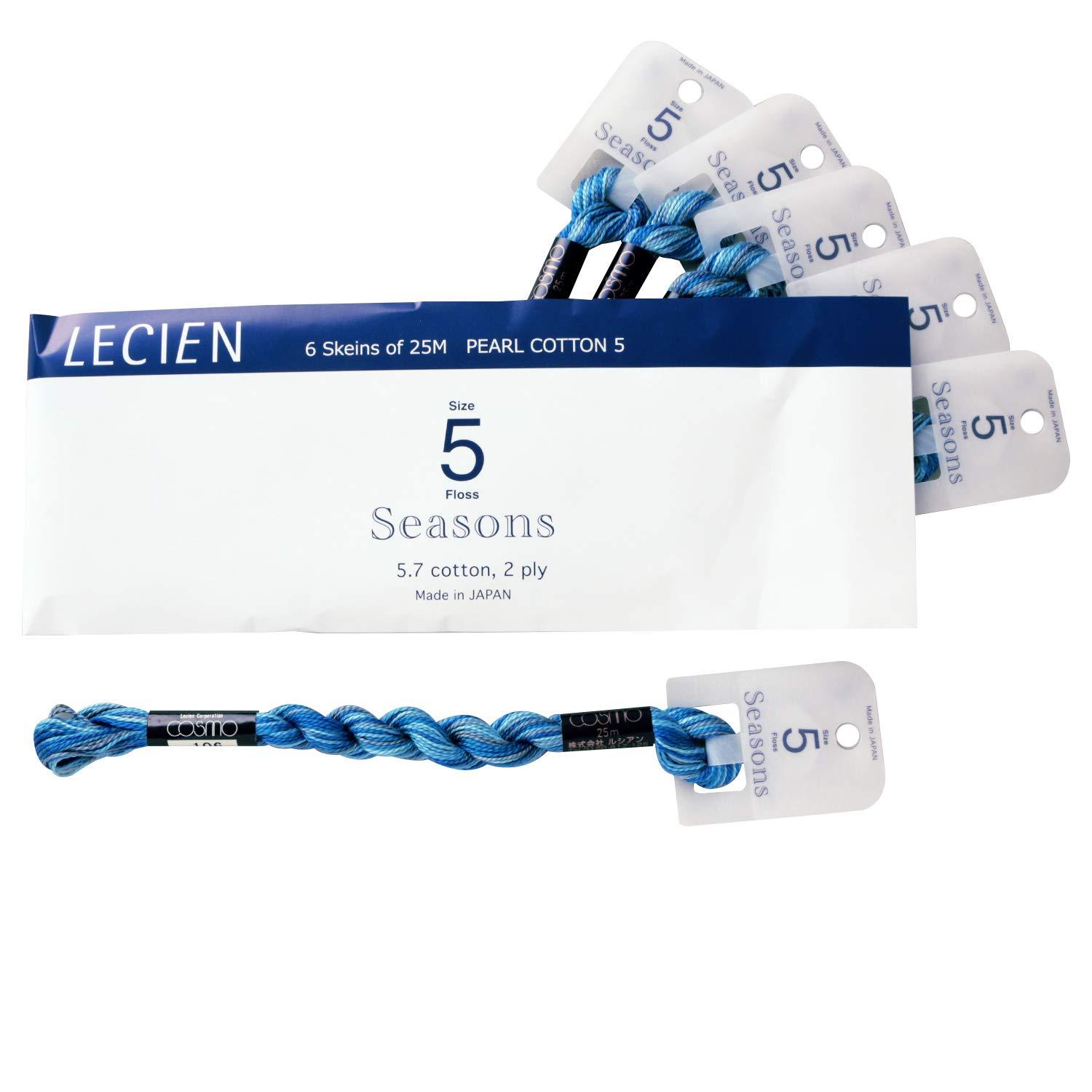cosmo 5-ply embroidery thread Seasons 101–112