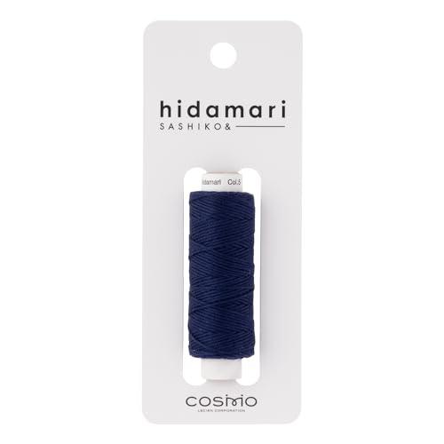 LECIEN Cosmo Hidamari Sashiko Thread Approx. 30m Solid Color Col.5 Clear Night Sky 122301 100% Cotton