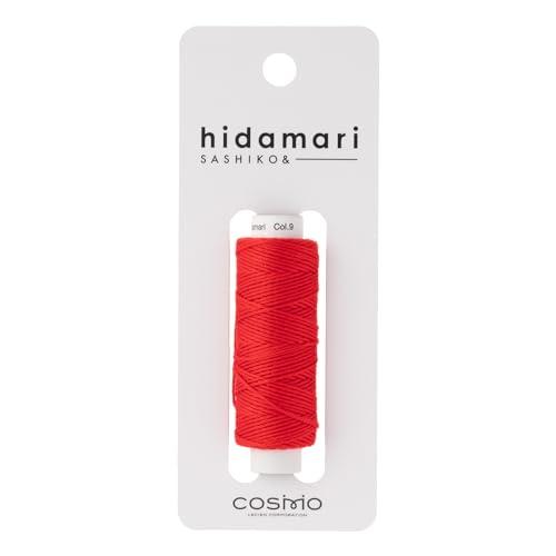 LECIEN Cosmo Hidamari Sashiko Thread Approx. 30m Solid Color Col.9 Watermelon-Slicing 122301 100% Cotton